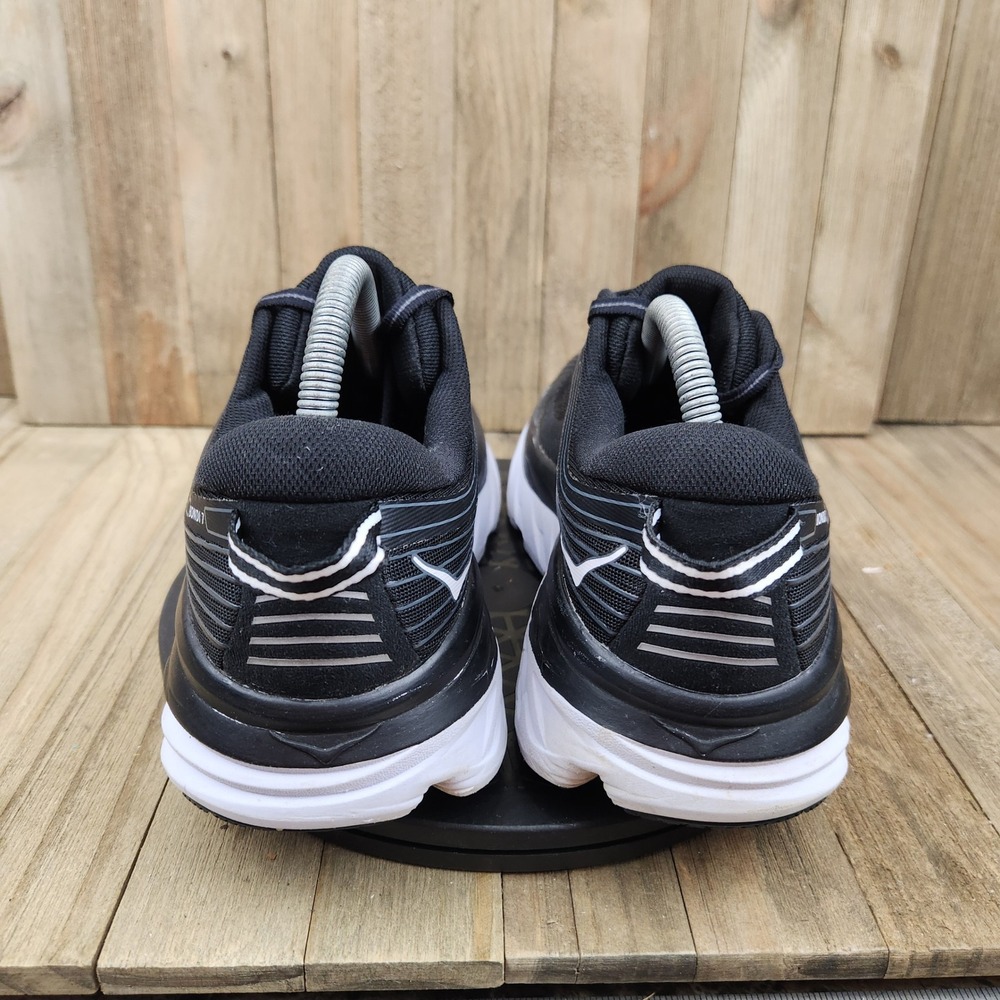 Hoka One One Bondi 7 Running Shoes Womens size 8.5 Black White 1110519 BWHT - Picture 4 of 10